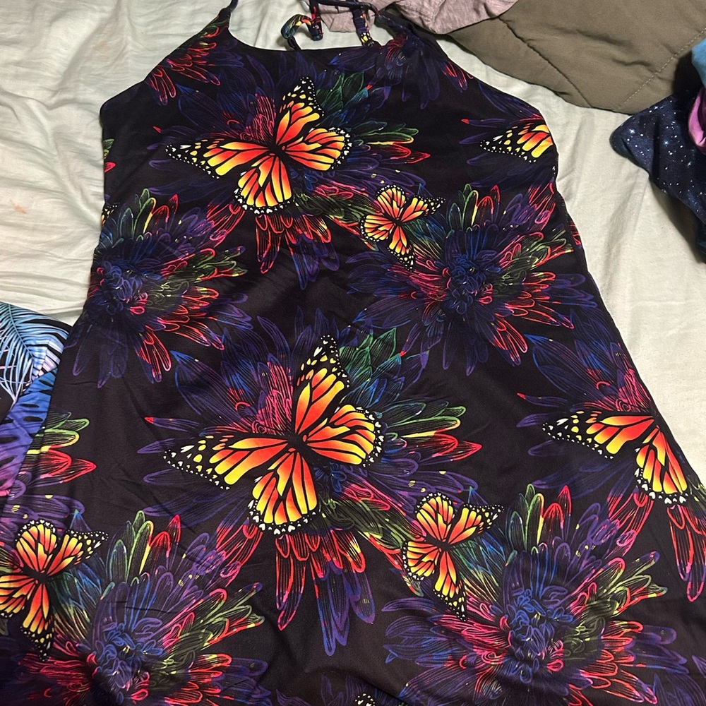 Constantly Varied Gear Butterfly Burst Mini Dress